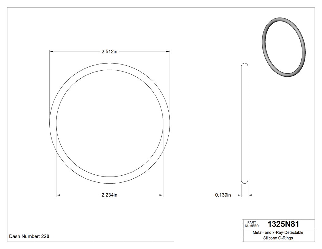 Technical drawing - 1325N81